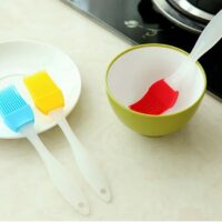 Kuas Silikon Set 2 Pcs - Tahan Panas, Oles Minyak, Barbeque, Roti, Kue