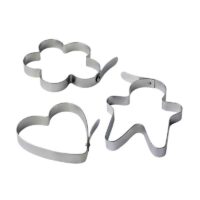 Tanica Set Cetakan Telur dan Pancake [3 Pcs] Boneka, Hati, Bunga