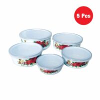 Mixing Bowl Set of 5 With Lids Mangkok 5 Susun