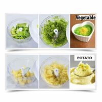 Alternative view of Q2 Mini Cutter P-201 Manual Food Chopper and Food Processor