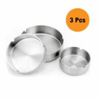 Asbak Stainless Steel Set 3 Pcs
