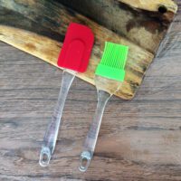 Combo Set 2 Pcs Kuas & Spatula Silikon Besar (L) - Untuk Masak, Baking, BBQ, dll
