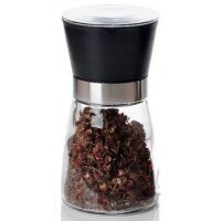 NuCHEF Salt & Pepper Grinder Penggiling Garam & Merica Botol Kaca [BLACK]
