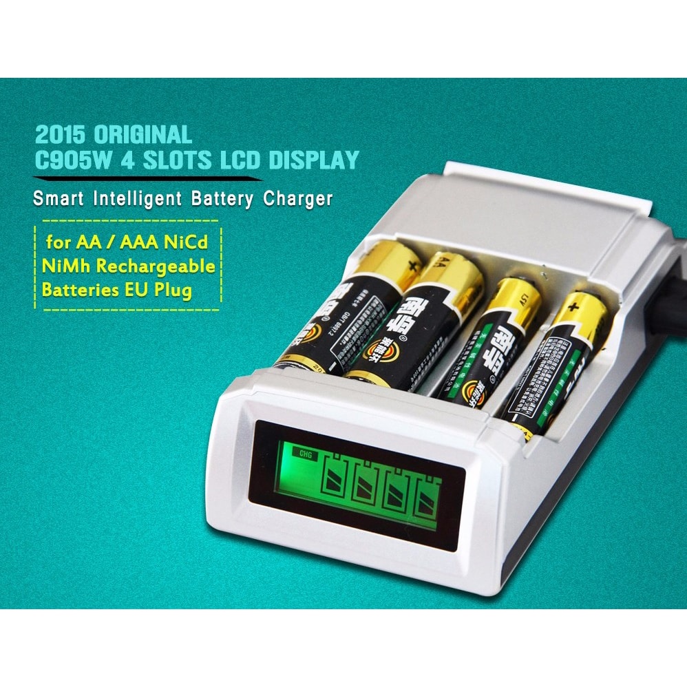 Smart Baterai Charger 4 Slot AA & AAA NiMh NiCd - Image 2