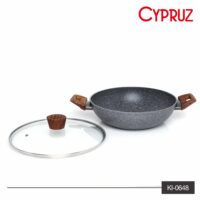 Alternative view of Kuali Wok Marble 26cm + Tutup Cypruz