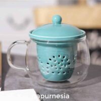 TOSHO Gelas Kaca Infuser Teapot Borosilicate 360ml