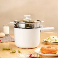 Elecpot 1.5L Panci Listrik Portable with Steamer EP02