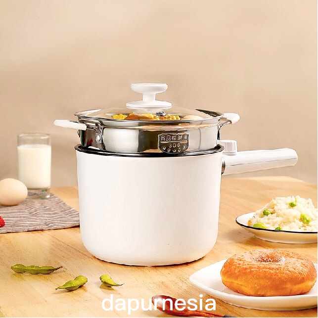 Elecpot 1.5L Panci Listrik Portable with Steamer EP02