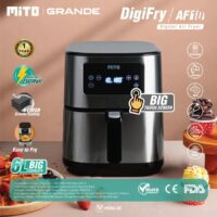 Digital Air Fryer 6L DigiFry Mito Grande AF10 SILVER