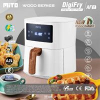 Alternative view of Digital Air Fryer 4L Mito DigiFry AF1 Wood Series [WHITE]