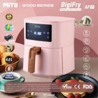 Alternative view of Mito Air Fryer Wood Series 4L DigiFry AF1