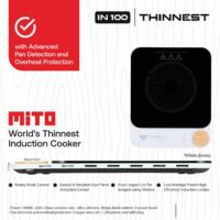 Alternative view of Mito Kompor Listrik Induksi IN100 Induction Cooker [WHITE/PINK]
