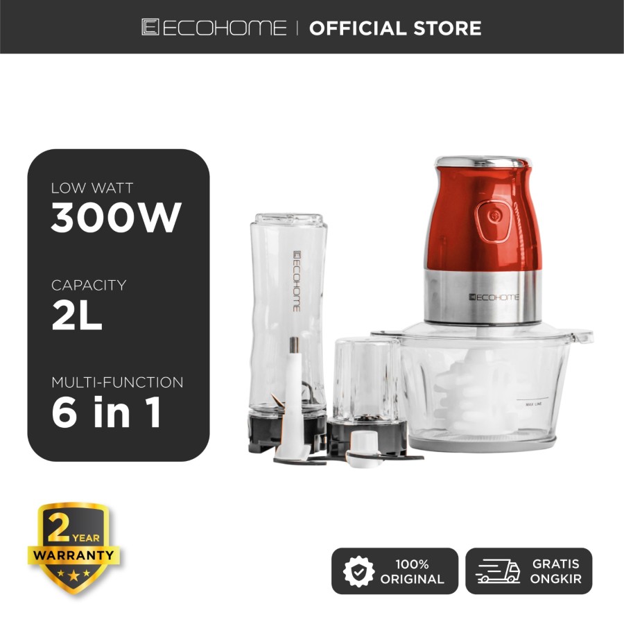 Chopper 6 in 1 Food Processor EFP-333 Ecohome EFP333