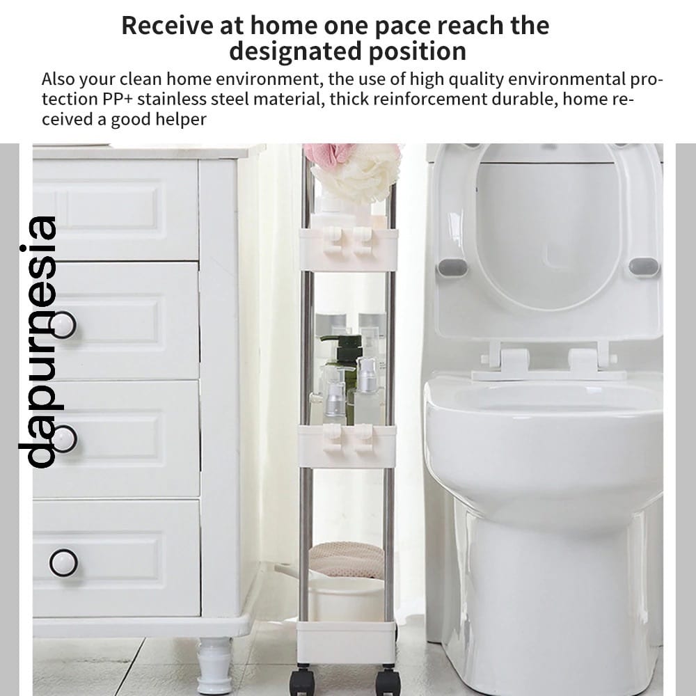 KENSINGTON Rak Organizer Storage Rack 3 Layer DKS02 Creamy White