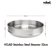 Alternative view of VCLAD Stainless Steel Steamer 32cm