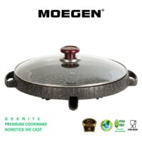 Marble Black Grill Pan Moegen 32cm - Alat Panggang Anti Lengket
