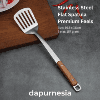 Alternative view of VC Tools Spatula Sutil Stainless Steel Gagang Kayu Panjang Premium Feels