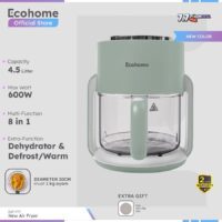 Alternative view of ECOHOME Air Fryer & Dehydrator 8 in 1 Function EAF-777 4.5L Capacity with Panoramic Glass 360° View