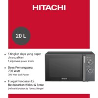HITACHI Microwave Hitam 20 Liter HMR-M2002