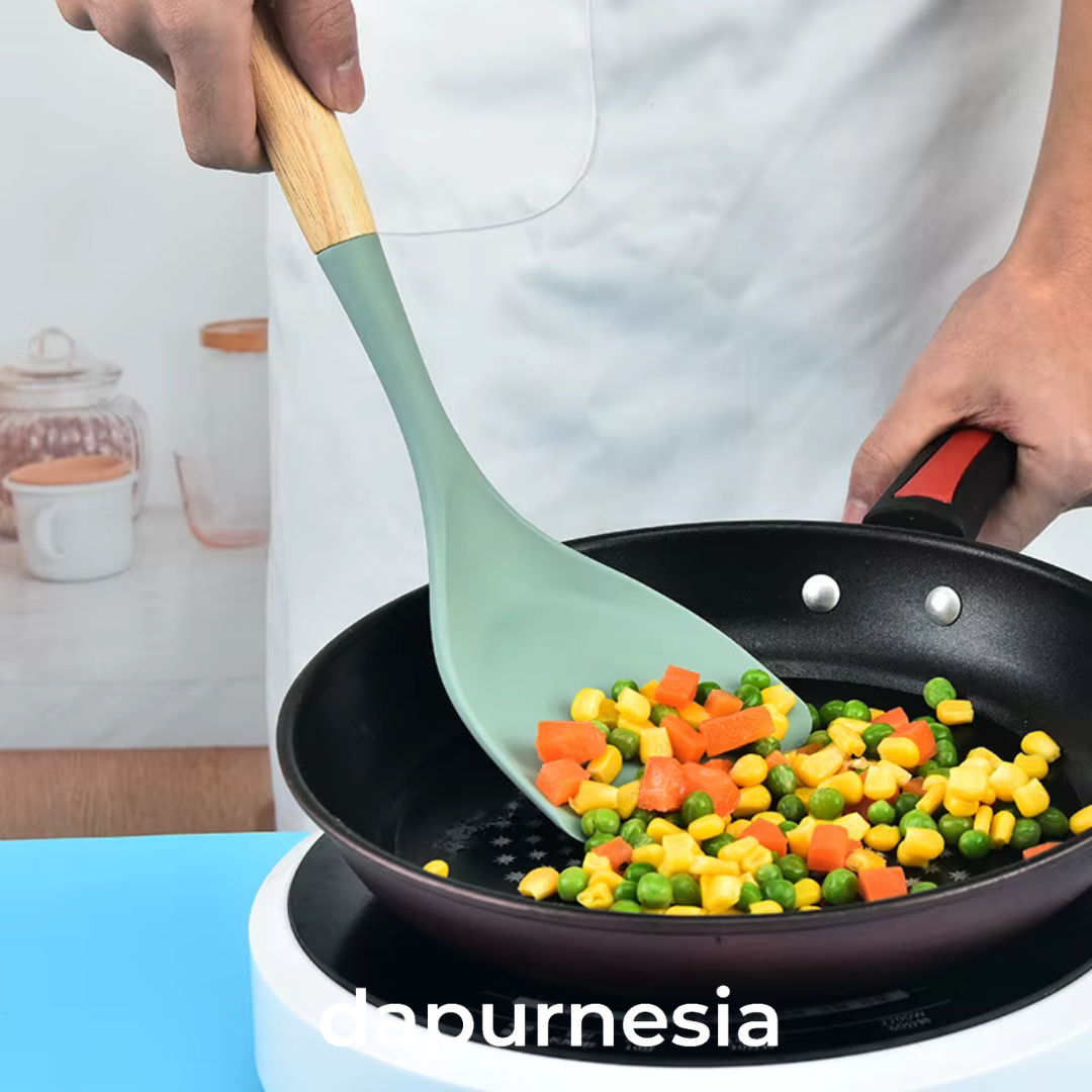 VC Tools Silicone Spatula Spatula Silikon Tahan Panas - Image 4