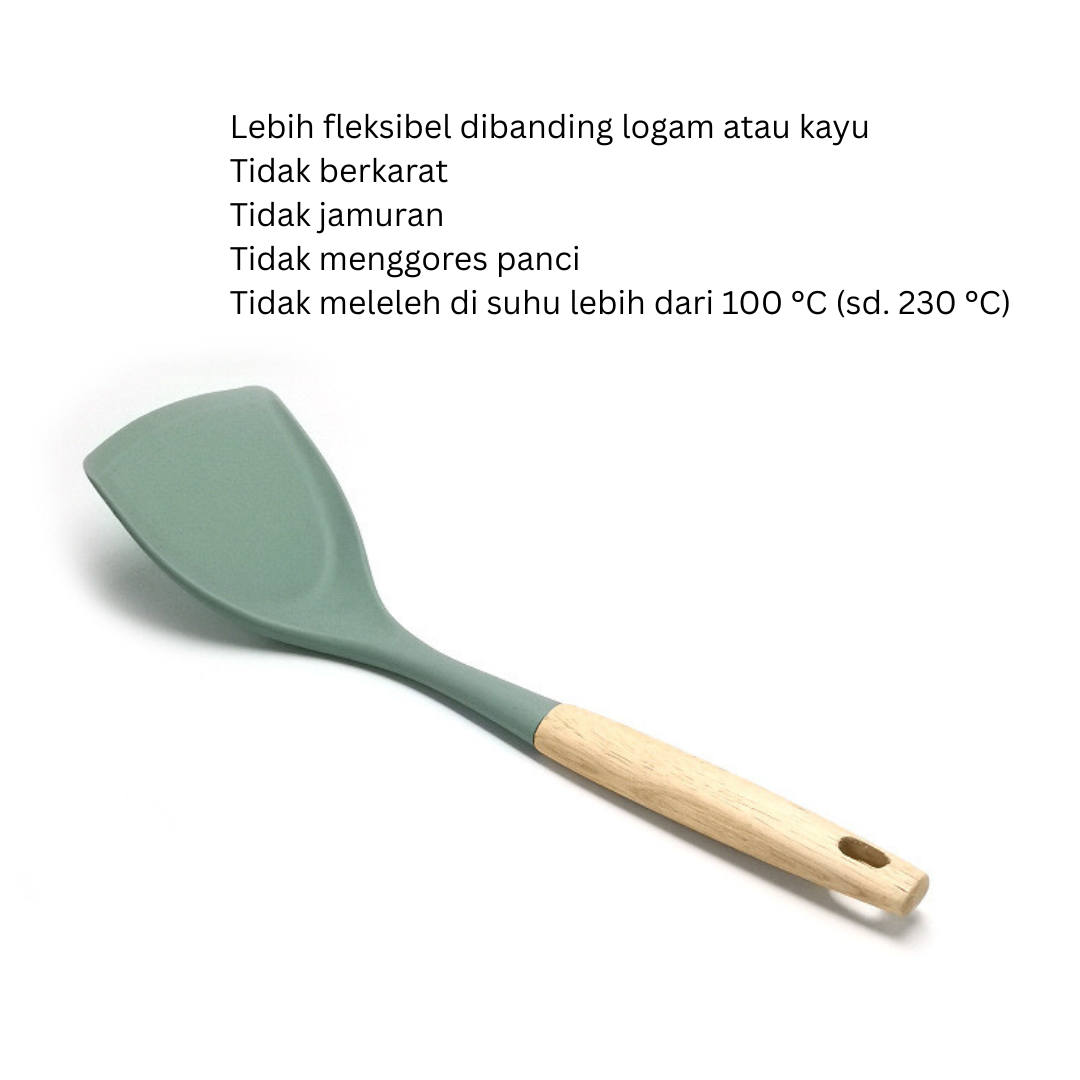 VC Tools Silicone Spatula Spatula Silikon Tahan Panas - Image 5