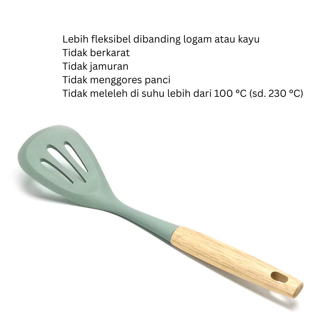 VC Tools Silicone Spatula Spatula Silikon Tahan Panas - Image 6