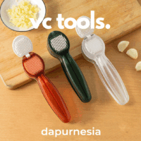 VC Tools Garlic Press 2 in 1