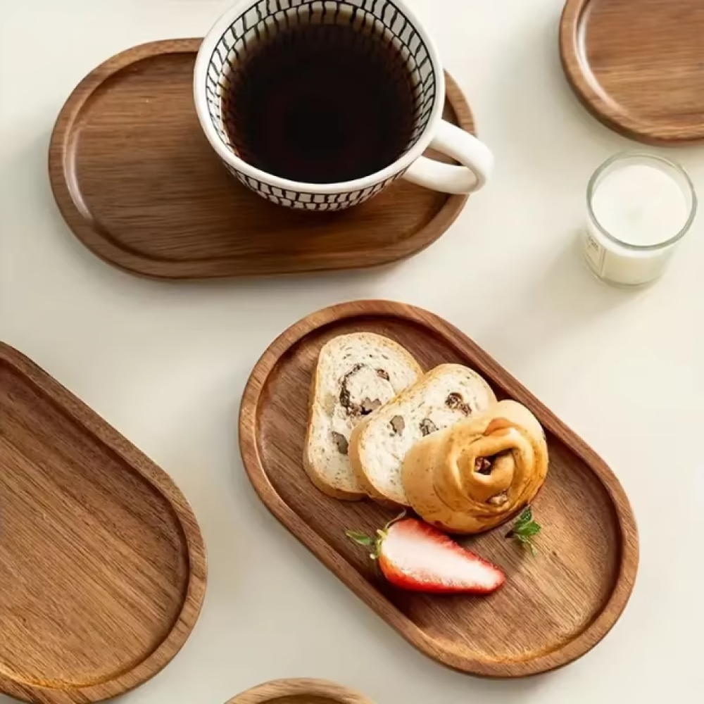 Nampan Kayu Akasia Oval – Sajikan Makanan Lebih Cantik dengan Nuansa Natural - Image 4