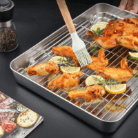 EX Fry Net Cooling Rack Loyang Oven Stainless Steel 24 x 18cm