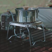 Alat Panggang Lipat Portable Stainless Steel untuk Camping & Outdoor